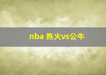 nba 热火vs公牛